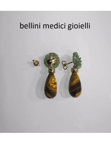 orecchini in oro giallo con con...