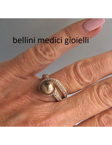 ANELLO IN ORO ROSA CON PERLA...