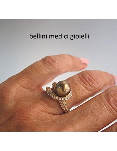 ANELLO IN ORO ROSA CON PERLA...