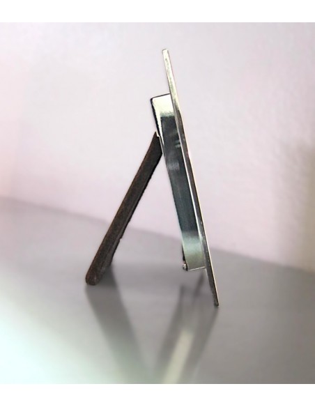 CORNICE IN ARGENTO RIGATA  QUADRATA 6X6