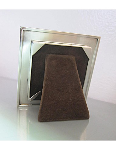 CORNICE IN ARGENTO RIGATA  QUADRATA 6X6