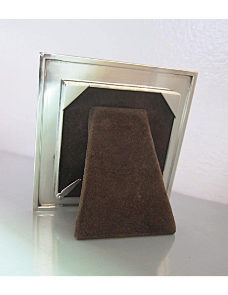 CORNICE IN ARGENTO RIGATA  QUADRATA 6X6