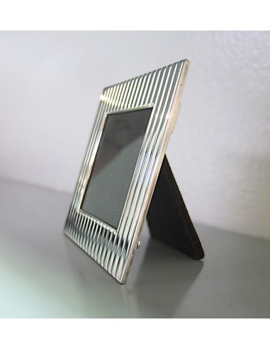 CORNICE IN ARGENTO RIGATA  QUADRATA 6X6