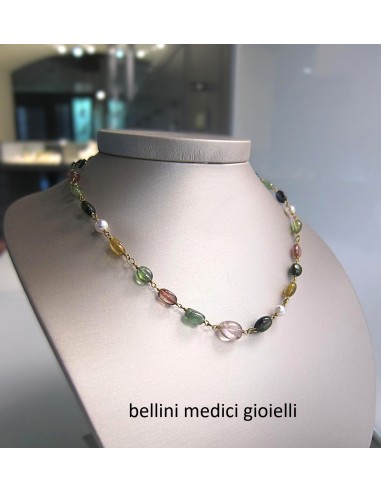 GIROCOLLO CON TORMALINE COLORATE E...