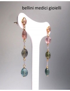 ORECCHINI IN ORO ROSA CON...