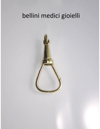PORTACHIAVI A MOSCHETTONE IN ORO GIALLO