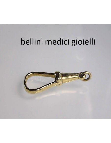 PORTACHIAVI A MOSCHETTONE IN ORO GIALLO