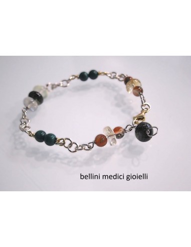 bracciale in argento con agata...