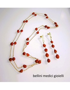 collana in argento dorato...