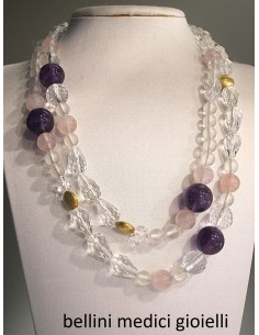 collana con cristallo di...