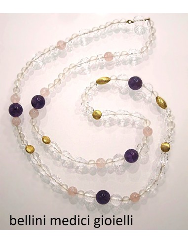 collana con cristallo di rocca,...
