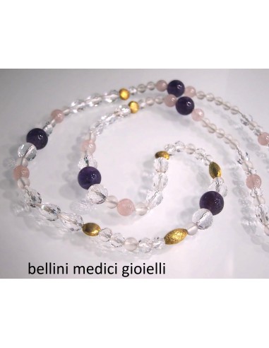 collana con cristallo di rocca,...